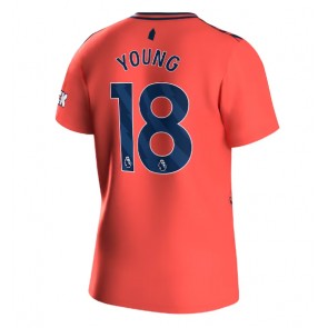 Everton Ashley Young #18 Venkovní Dres 2023-24 Krátký Rukáv